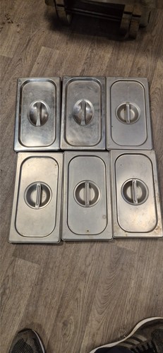 Six stainless steel gastronorm - six,