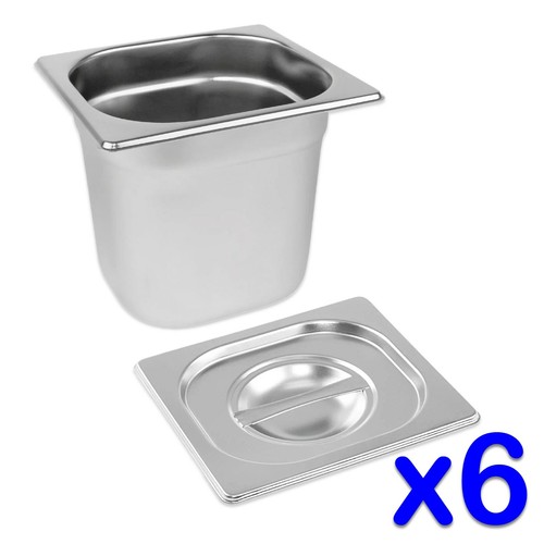 Stainless steel food - steel, 6x