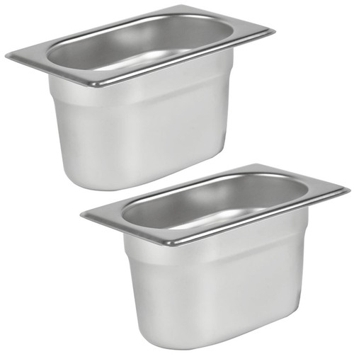 Stainless steel food pans x - food, 2