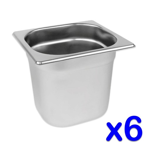 Stainless steel food pans x - steel,