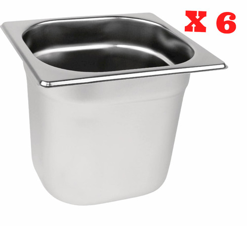 Gastronorm stainless steel - 6, x